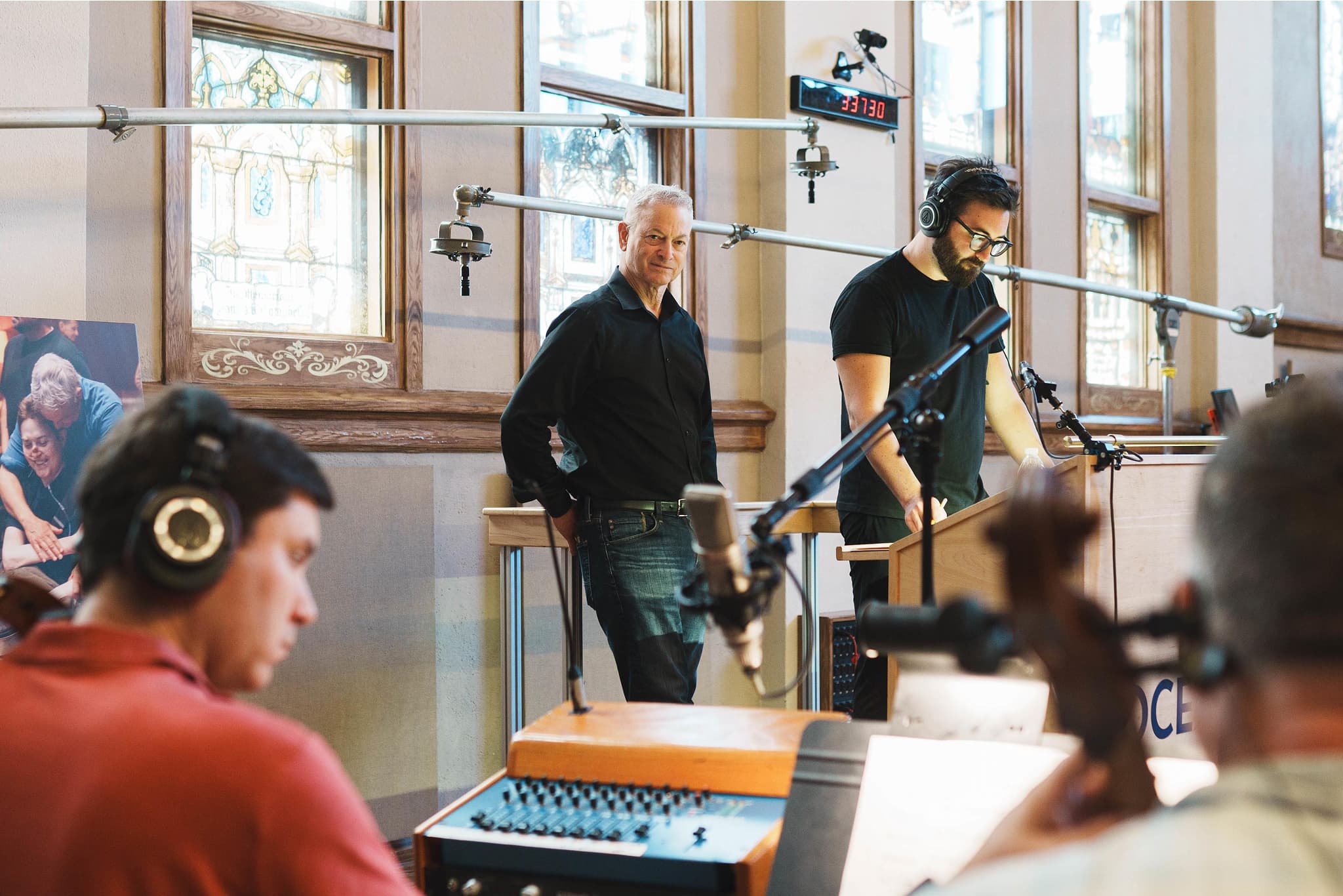 Photo of Gary in the studio.
